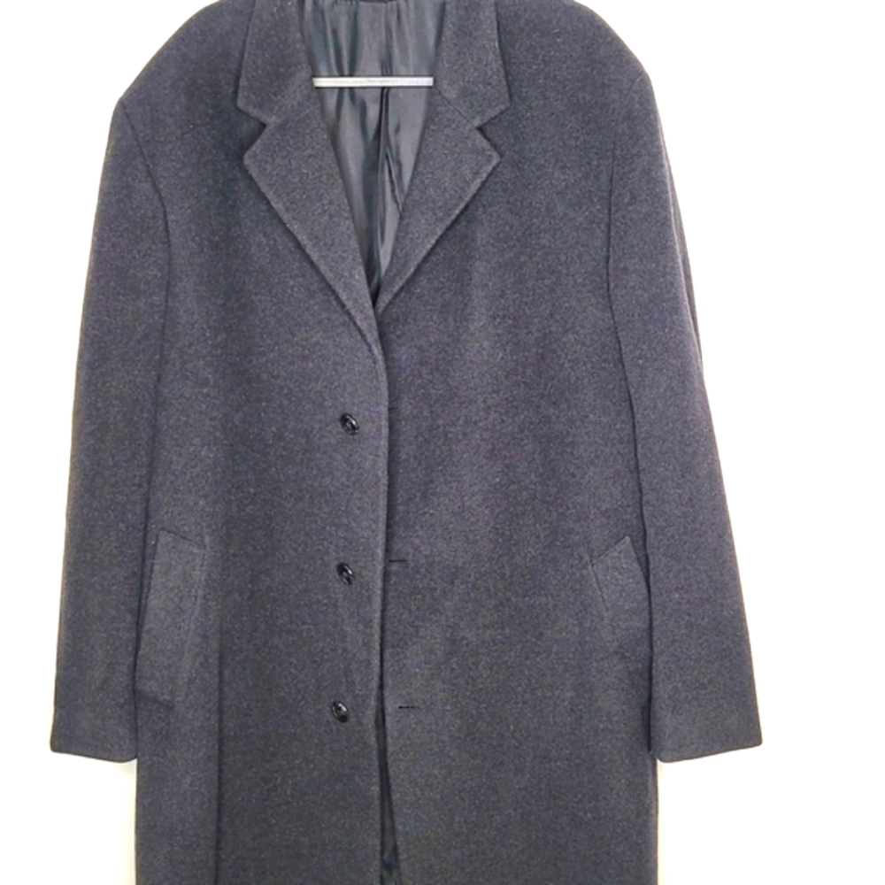 Charcoal Grey Cashmere Blend Coat
